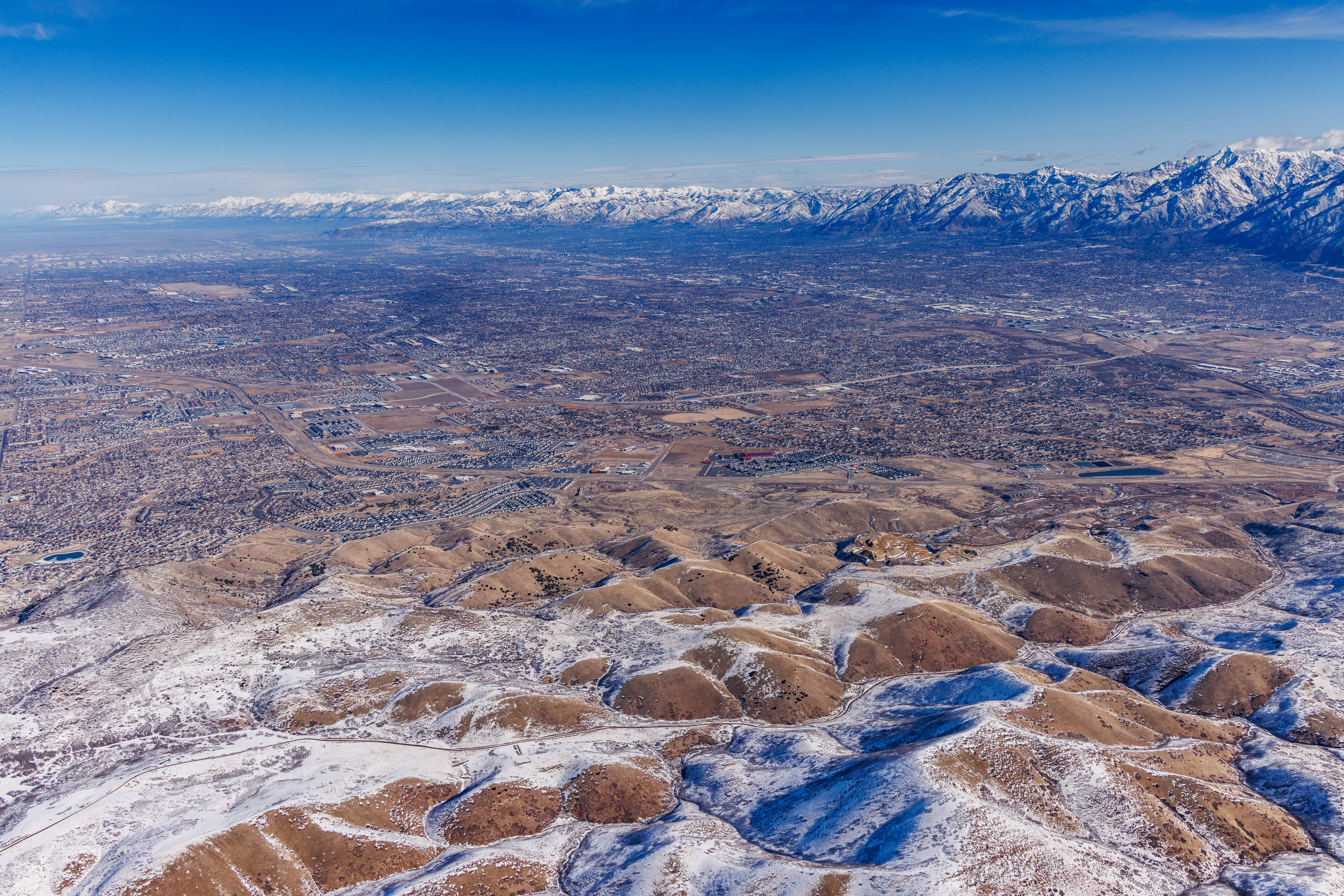 Panorama foothills view